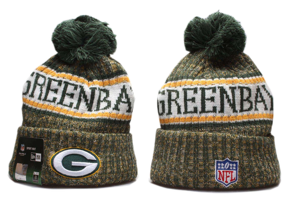 green bay packers sport pom ’47 cuff knit