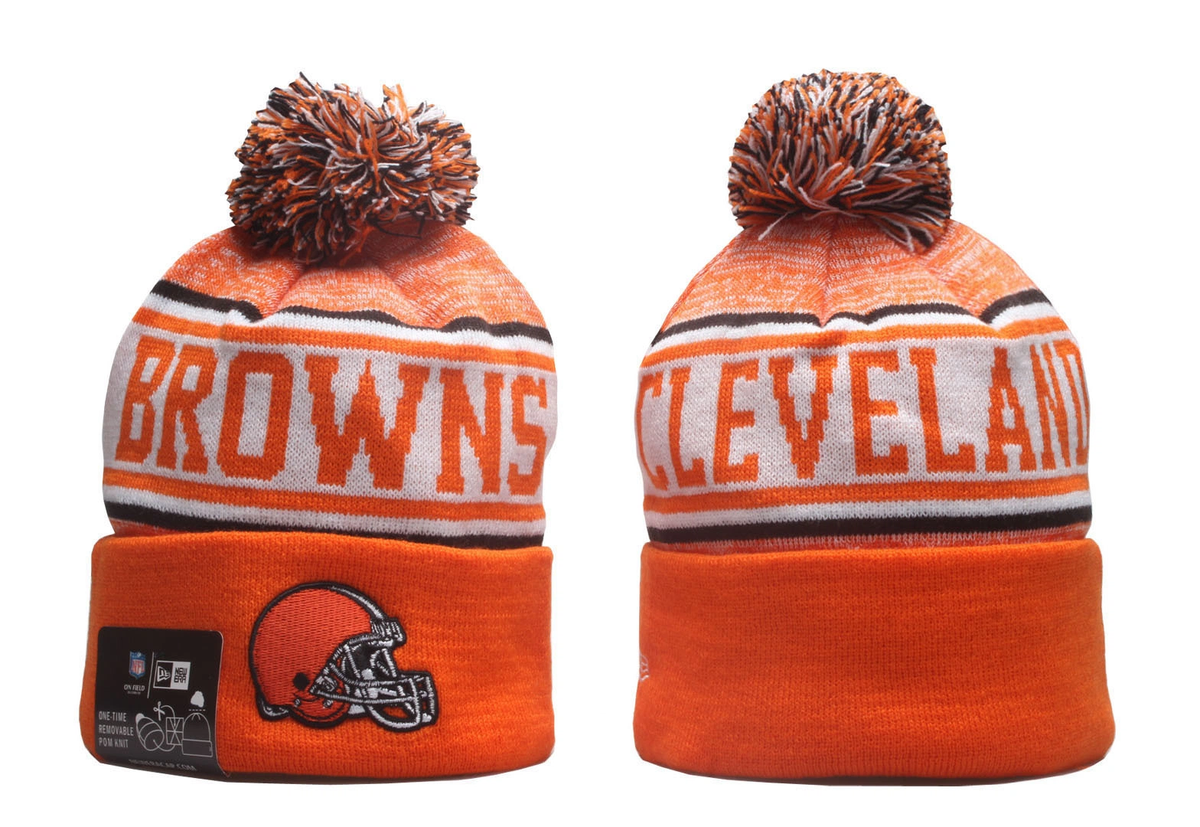 cleveland browns sport pom ’47 cuff knit