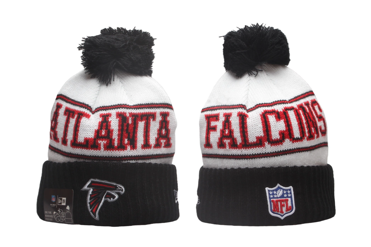 Atlanta Falcons Pom Pom Cuffed Knit Beanie