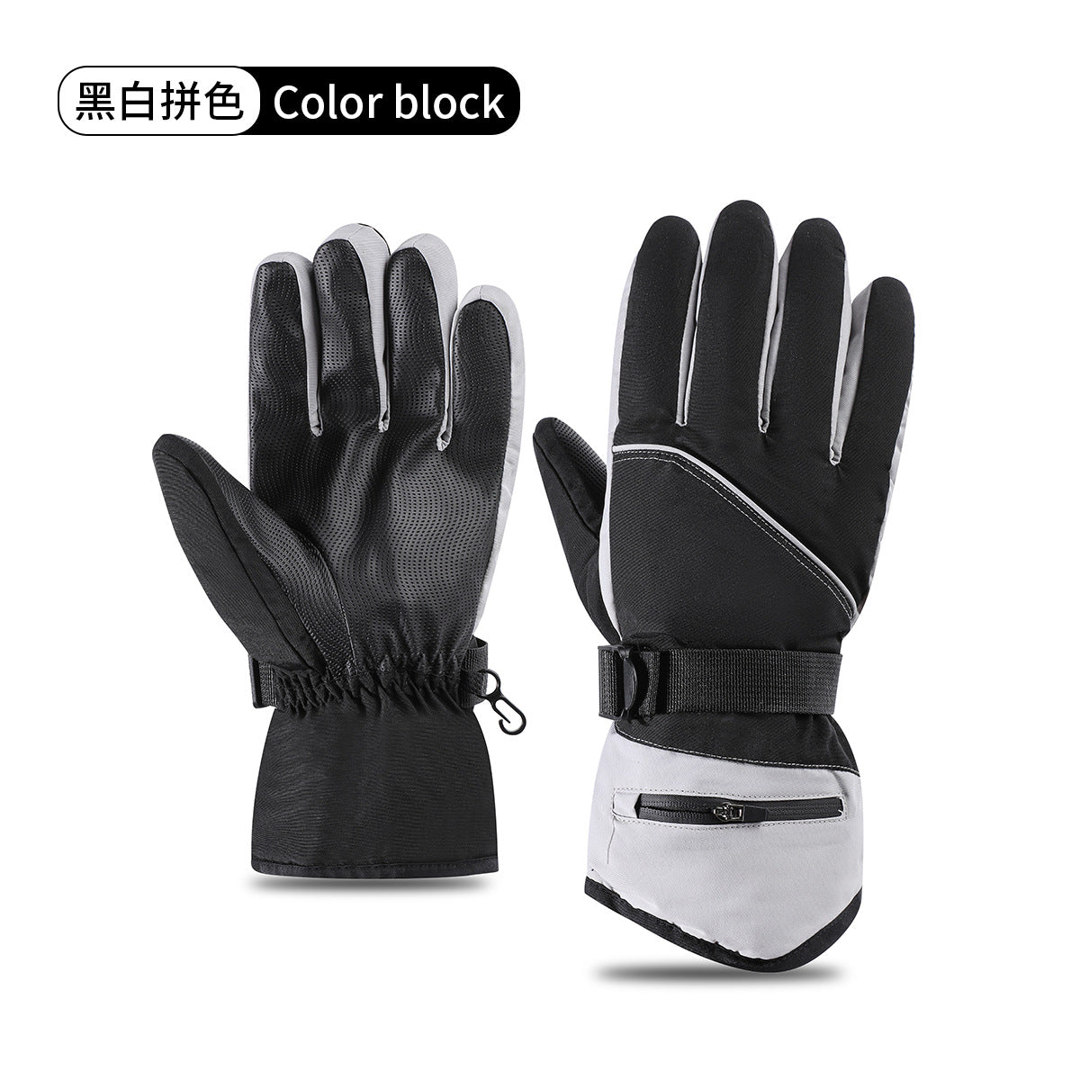 2025 Multicolor Windproof Ski Gloves Non-slip Thermal Coldproof Multipurpose Battery Car Winter Cycling Gloves Wholesale