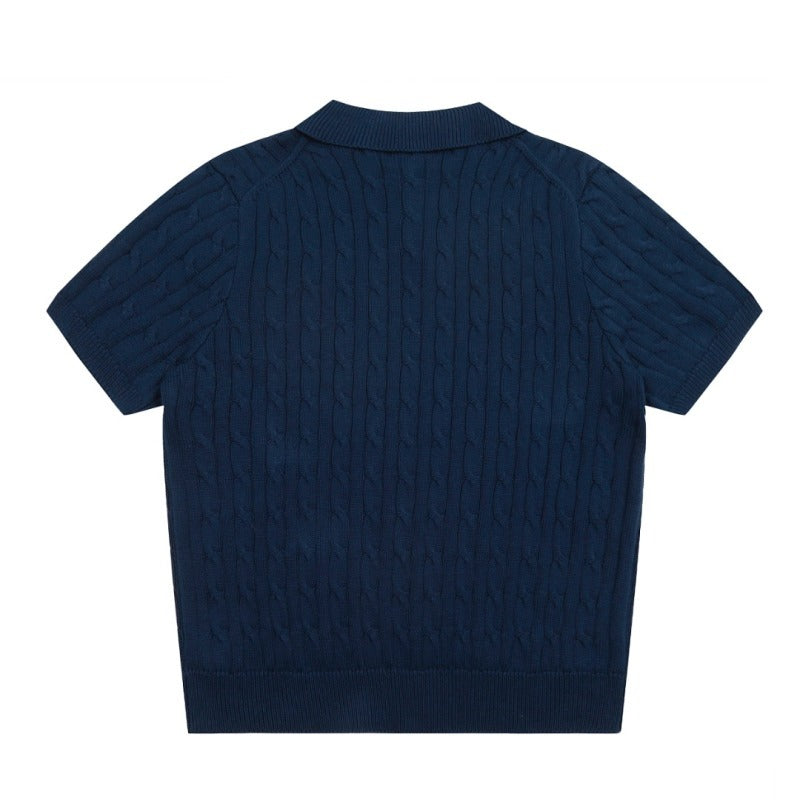 LFC9  New high-quality men's and women's spring and autumn polo shirts, short sleeved sweaters, sweaters, base sweaters, clothing